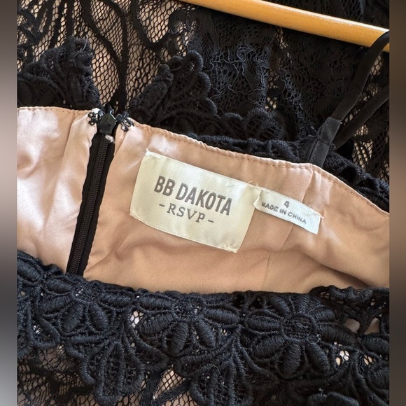 BB Dakota Novelty Black Lace Midi Dress - Picture 13 of 15